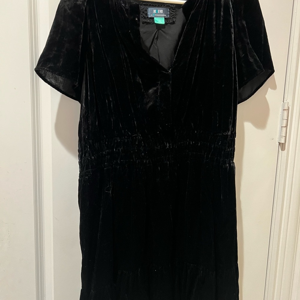 Anthropologie somerset mini velvet dress